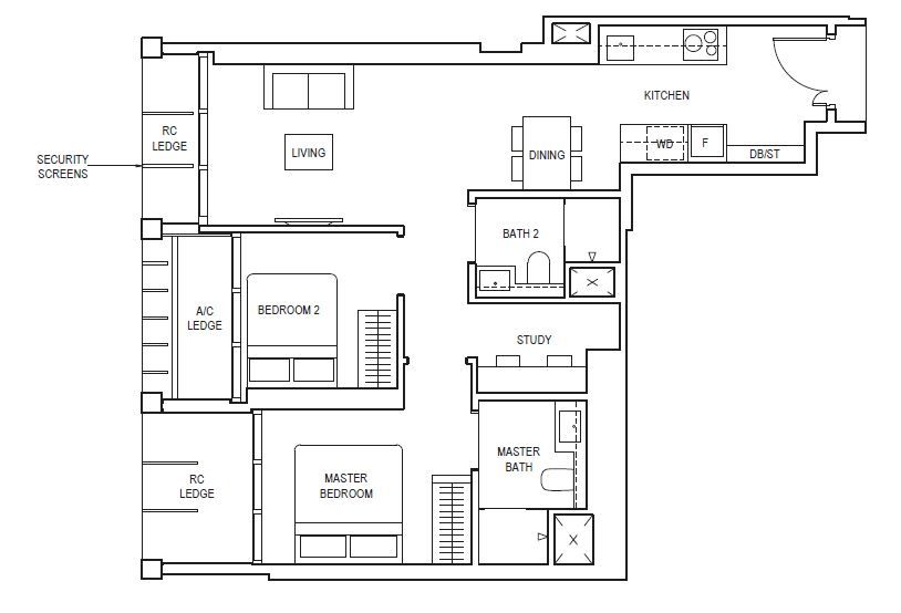 2 bedroom