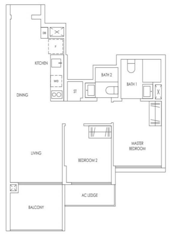 2 bedroom 2 bedroom